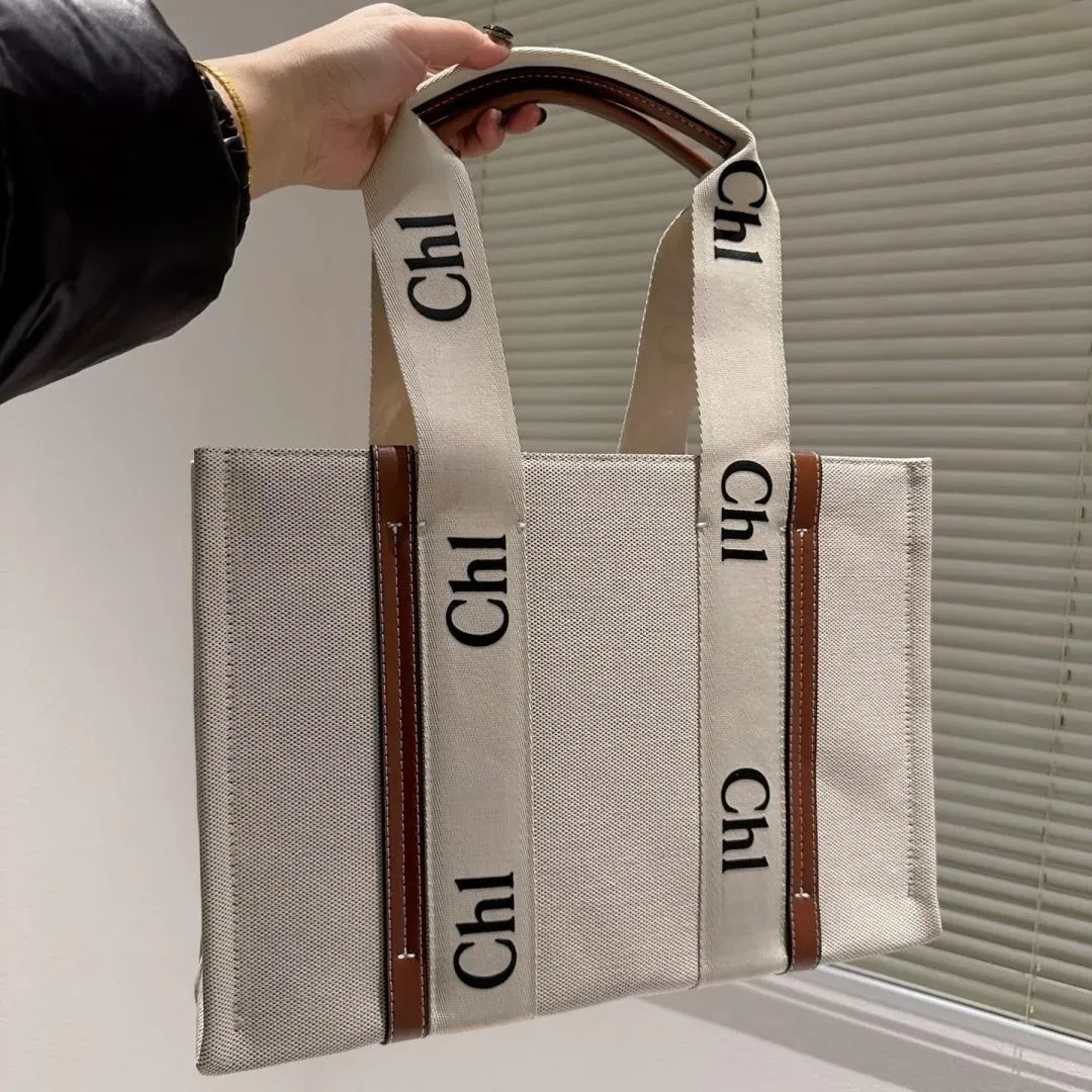 Luksurys Designers Totes Woody Beach Shopping Bag damska torba na ramiona jamą pierścień męska portfel płócien