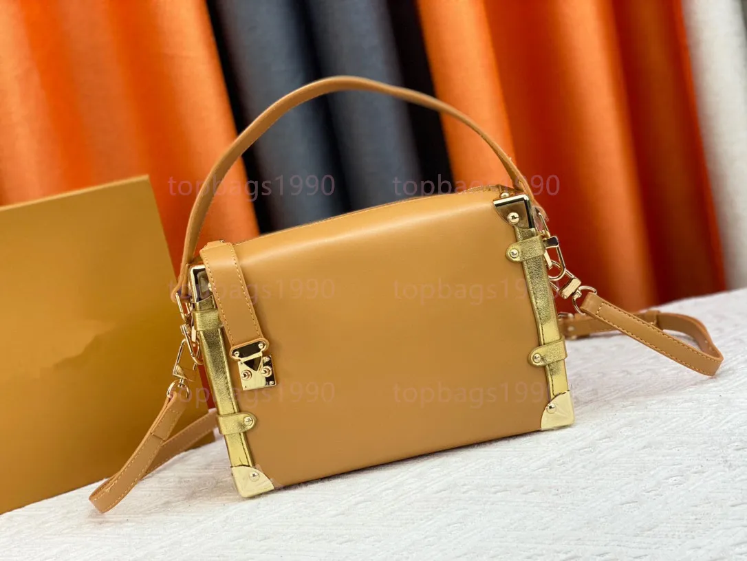 Designer Bags Trunk Bag Shoulder Bag Lady Bag Side Tote Yellow Leather Printed Color Box Purse Women Crossbody Bag Messenger Camera Suitcases 16 All Color From 67 57 DHgate