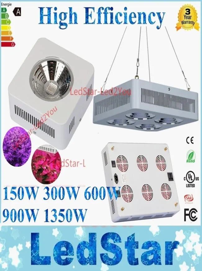 ファクトリー最低COB 150W 300W 600W 900W 1350W 543W LED Grow LightsフルスペクトルLED植物水耕栽培LEDライト9575281