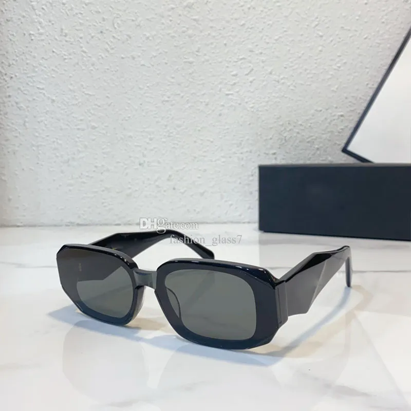 男性ファッション長方形のフレームサングラス高品質のUV400耐性メガネ女性豪華な色の変化レンズライトカラー装飾ミラーPR160S