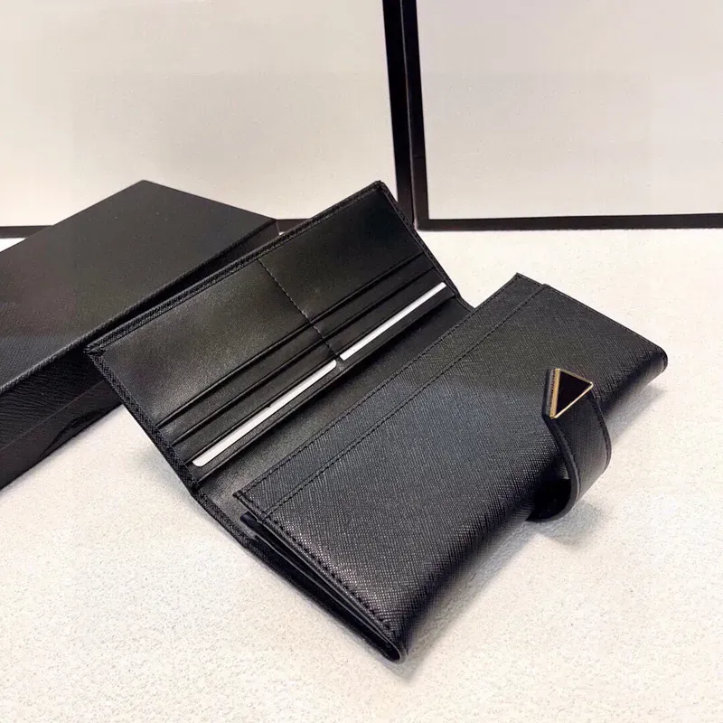 黒い大革財布デザイナーカードホルダー男性用ハンドバッグ