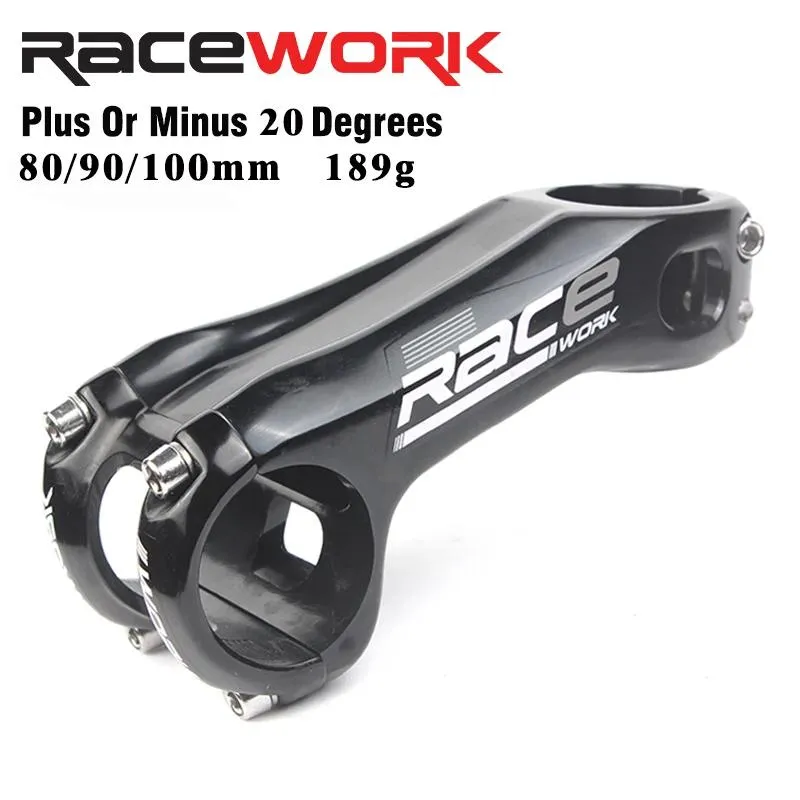 Skewers Racework Mtb Road Bike Stem 31.8*80/90/100mm Ultralight Cnc Mountain Bicycle 20 Degree Highstrength Xc Am Dh Handlebar Stem