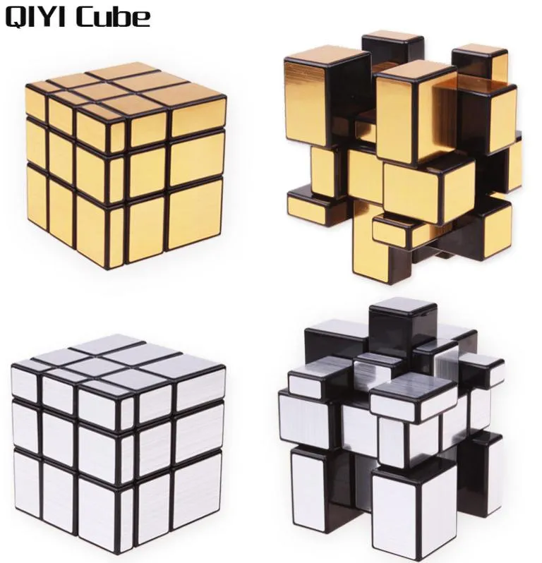 Specchio Cubo Magic Speed 3x3x3 Cubo Argento Oro Adesivi Cubi Puzzle Professionali Giocattoli per Bambini8074632