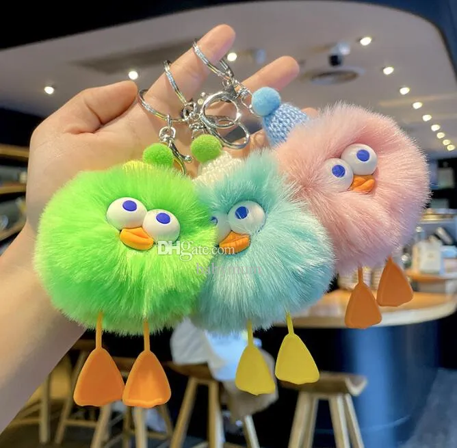 Cute Plush Doll Keychain Pendant - Soft & Lovely Backpack Accessory ...