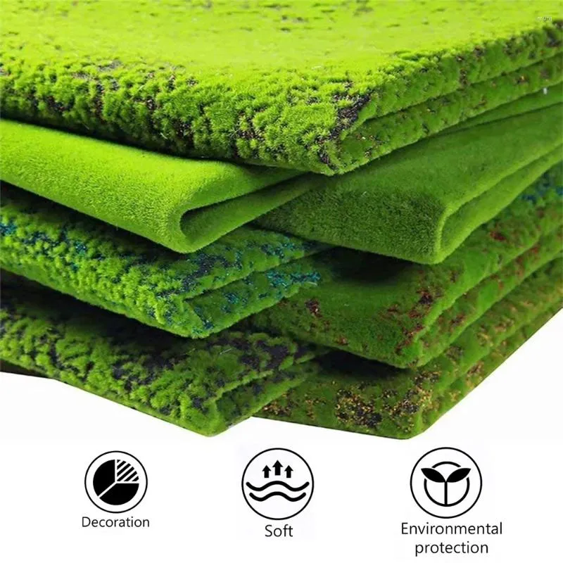 Decoratieve Bloemen 1x1m Kunstmatige Mos Mat Nep Gras Tapijt Turf Planten Korstmos Gazon Voor Huis tuin Patio DIY Decoratie