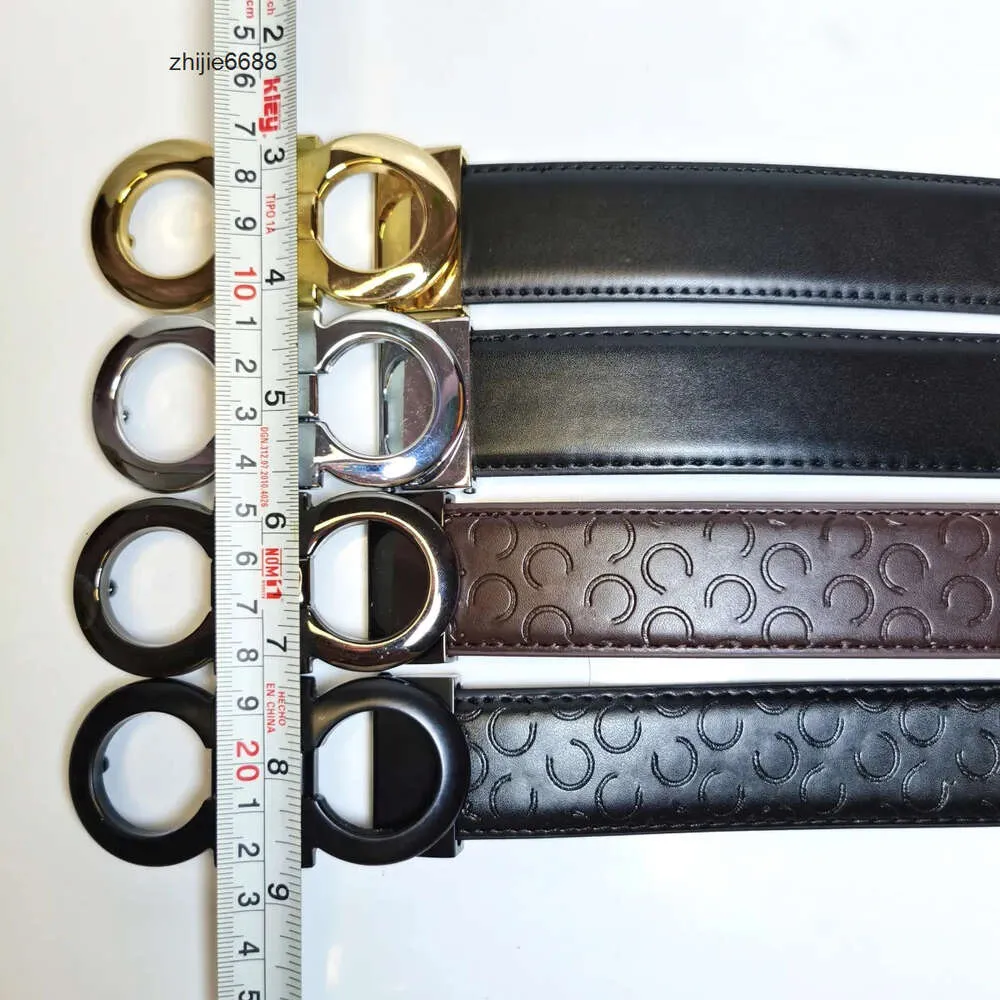 FeRAgAmOs avec boîte FeRrAgAmOs Ceinture en cuir lisse ceintures de luxe designer pour hommes grande boucle chasteté masculine haut de mode en gros pour hommes