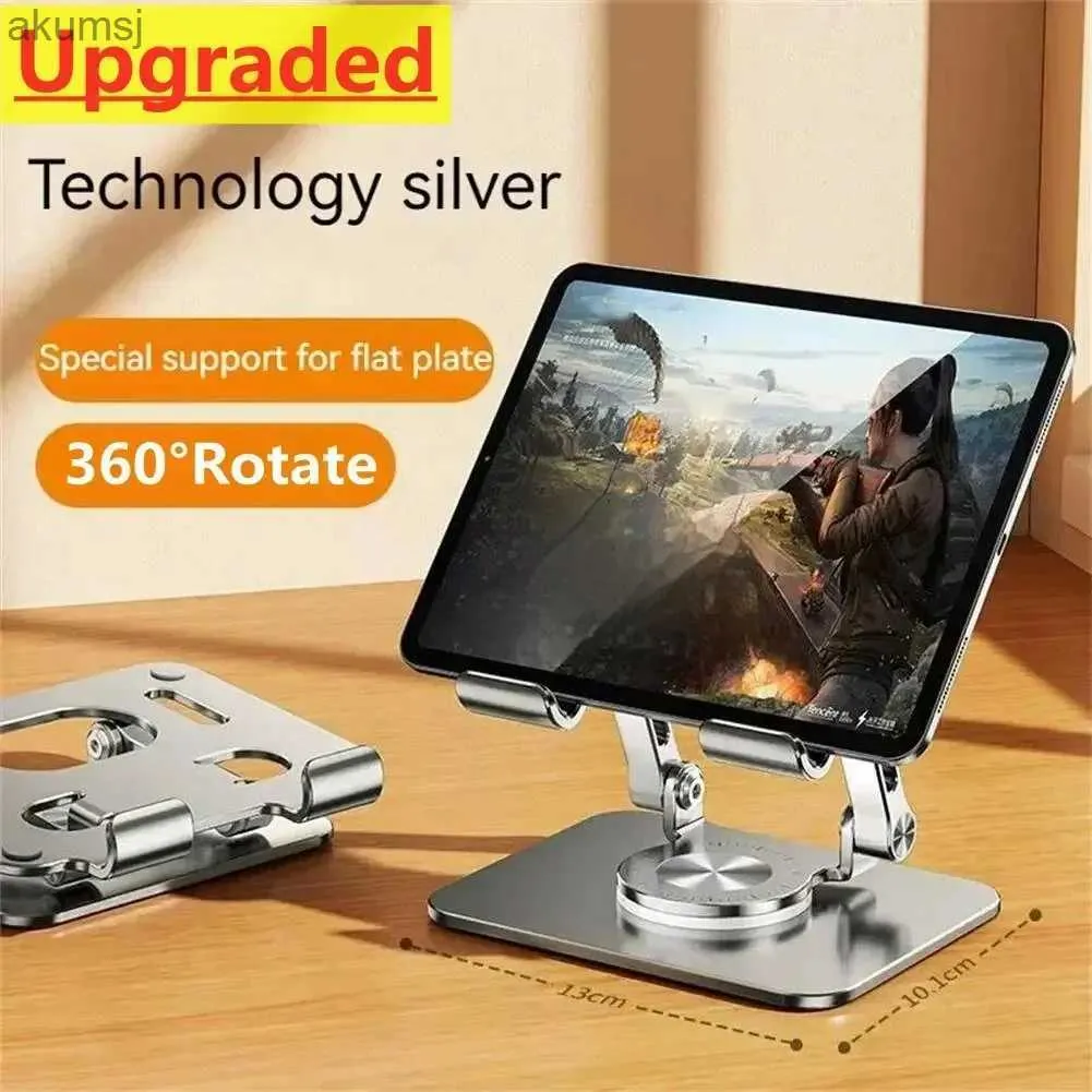 Tablet PC Stands Desk Tablet Mobiltelefonhållare Stand Roterabel Justerbar aluminiumlegering Desktop Lazy Bracket Support för iPhone iPad Samsung YQ240125