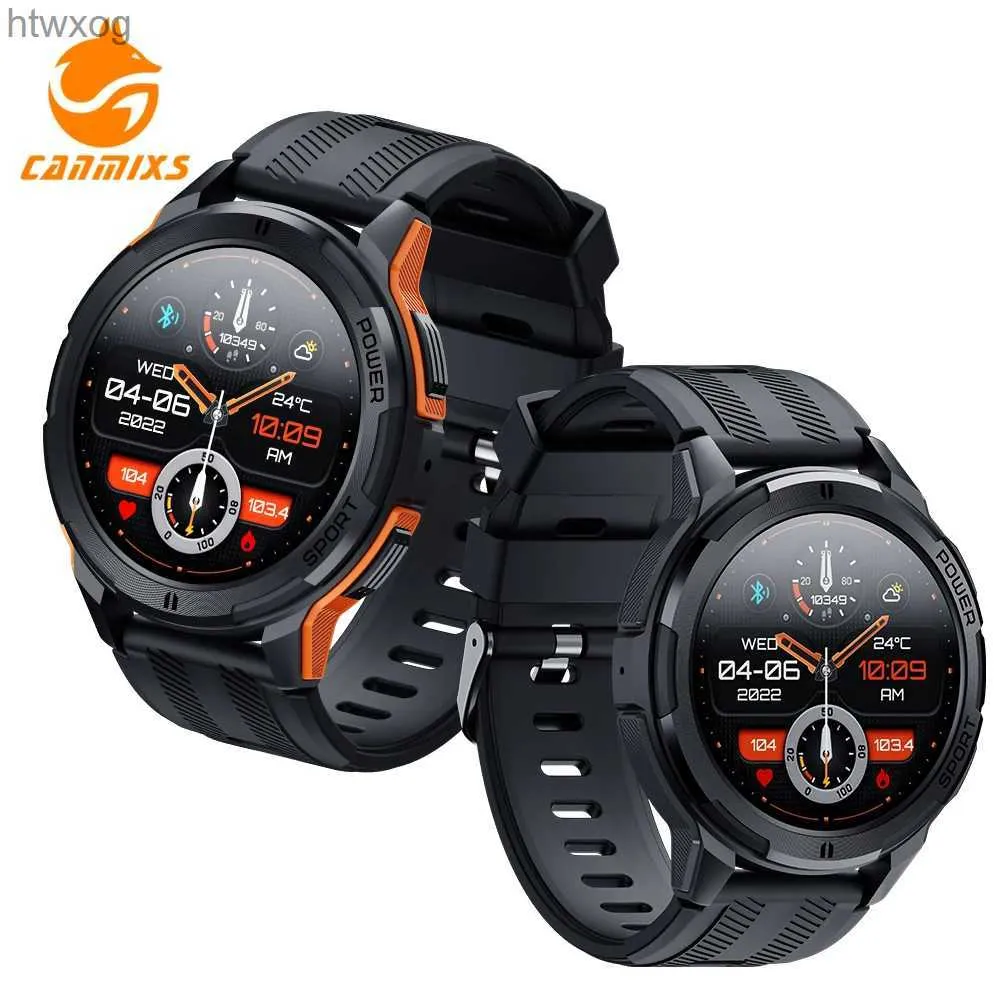 Inteligentne zegarki CanMixs Smart Watch Men Waterproof Bluetooth Call Smartwatch dla Android Health Sleep Monitoring Smart Fitness Tracker Watch YQ240125