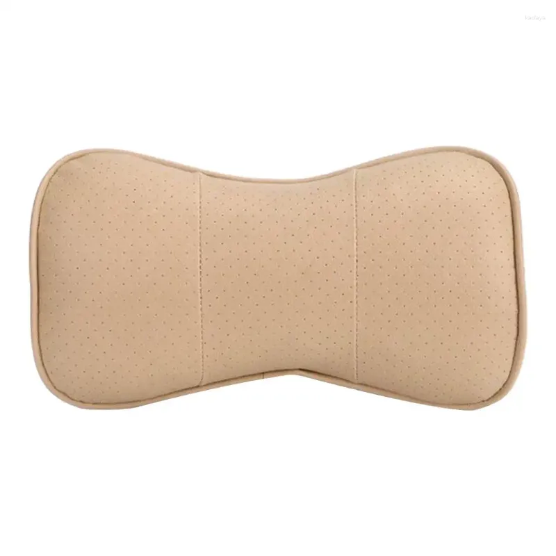 Organisateur de voiture Beige universel, oreiller de siège, repose-cou, appui-tête, Support de coussin lavable