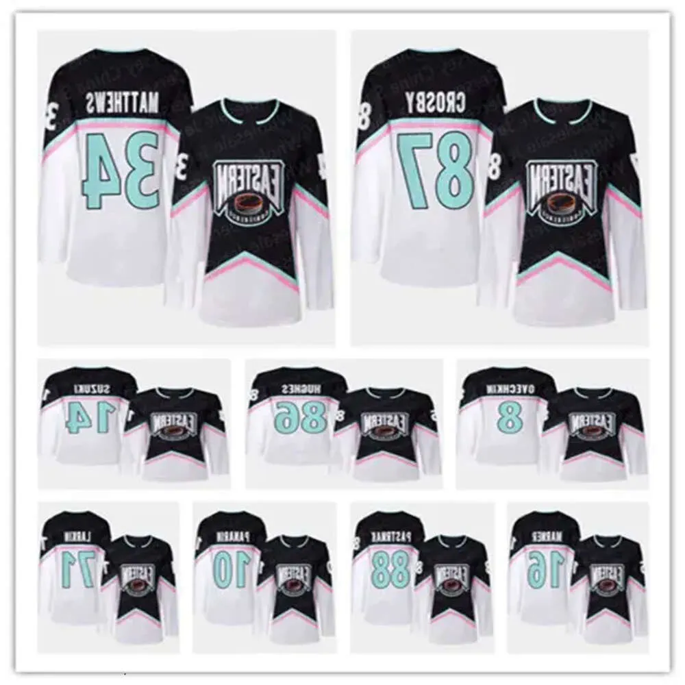 2024 All Star Game Hockey Jersey Alex Ovechkin Nick Suzuki Jack Hughes Igor Shesterkin Dylan Larkin Sidney Crosby Artemi Panarin Andrei V 82