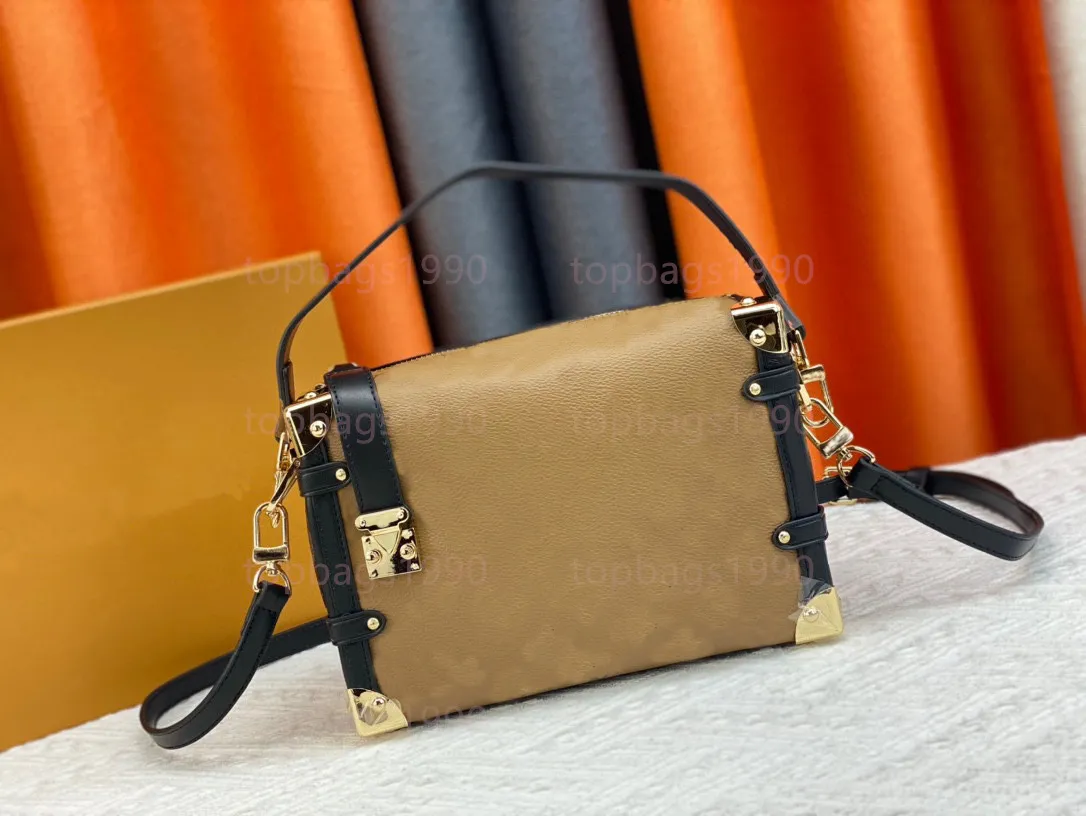 Designer Bags Trunk Bag Shoulder Bag Lady Bag Side Tote Yellow Leather Printed Color Box Purse Women Crossbody Bag Messenger Camera Suitcases 16 All Color From 67 57 DHgate