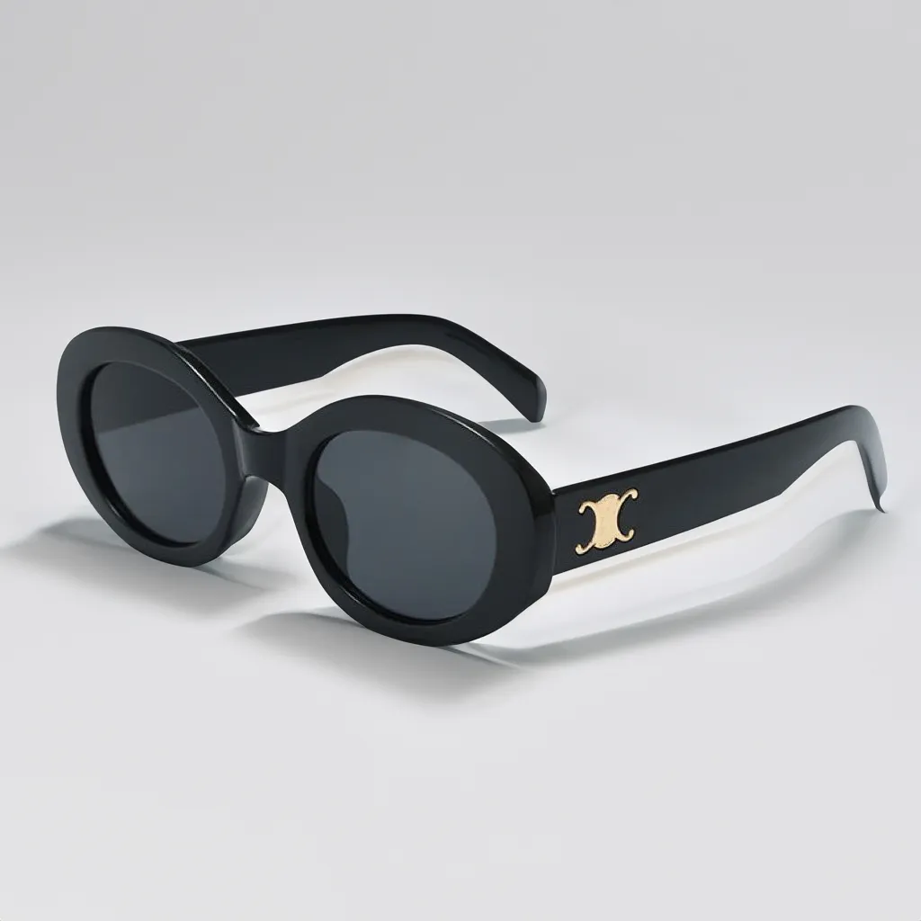 デザイナーサングラスメンズレディースゴーグルファッションブランドスモールフレームオーバルグラスプレミアムラグジュアリー眼鏡