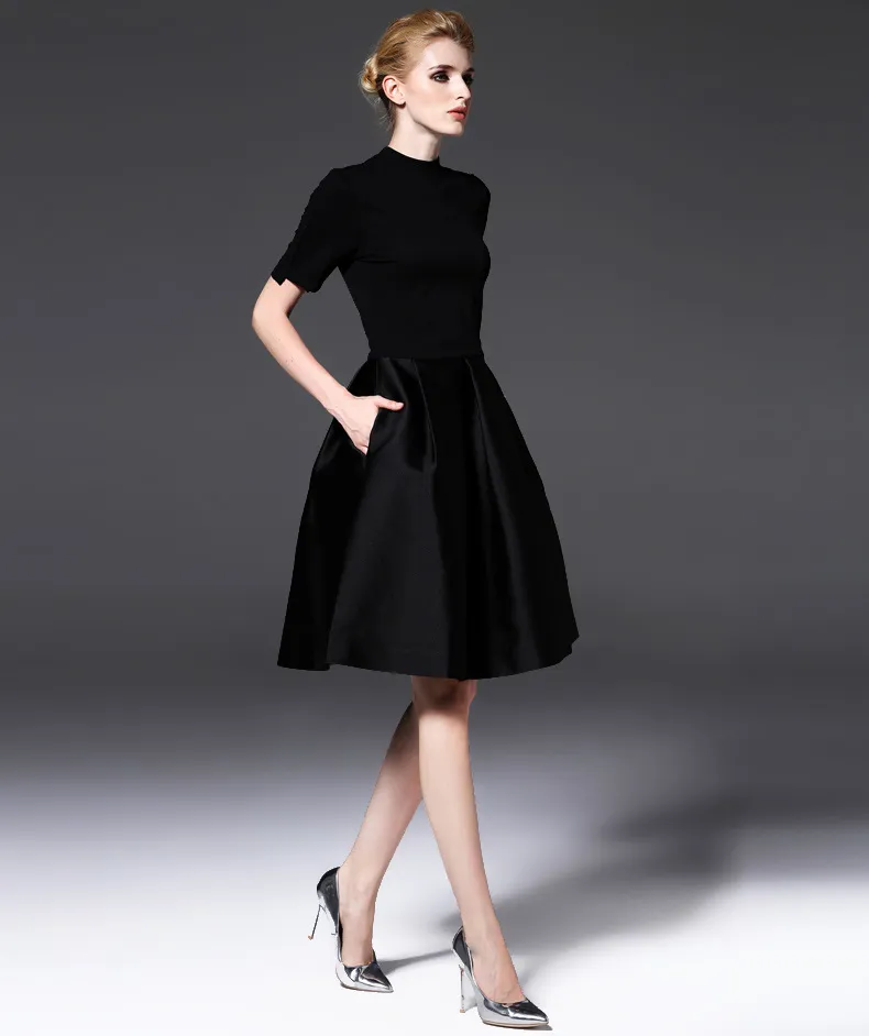 black work dress with sleeves Ivory High Neck Pencil Long Bow It is made of high quality materials Black Work Dresses | Nordstrom