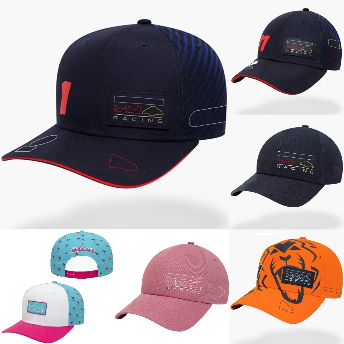 2024 neue F1 Team Racing Cap Formel 1 Männer Frauen Casual Baseball Kappe Sport Marke Stickerei Trend Männer der Auto Logo Caps Sommer Hut