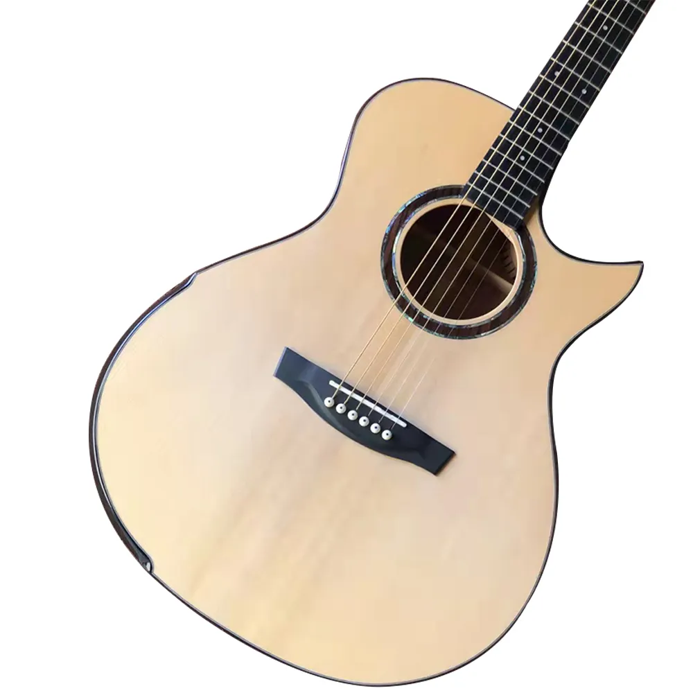 41 Ga Sharp Angle Full Solid Wood High Configuration Acoustic Guitar