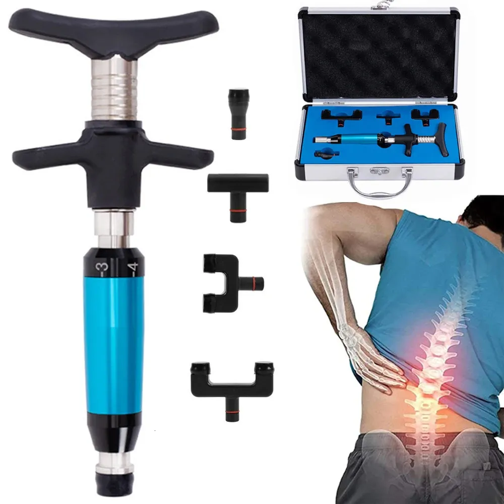 4 koppen Verstelbare intensiteit Correctie Gun Activator Therapie Chiropractie Aanpassingsinstrument Fascia Massage Gezondheidszorg 240118