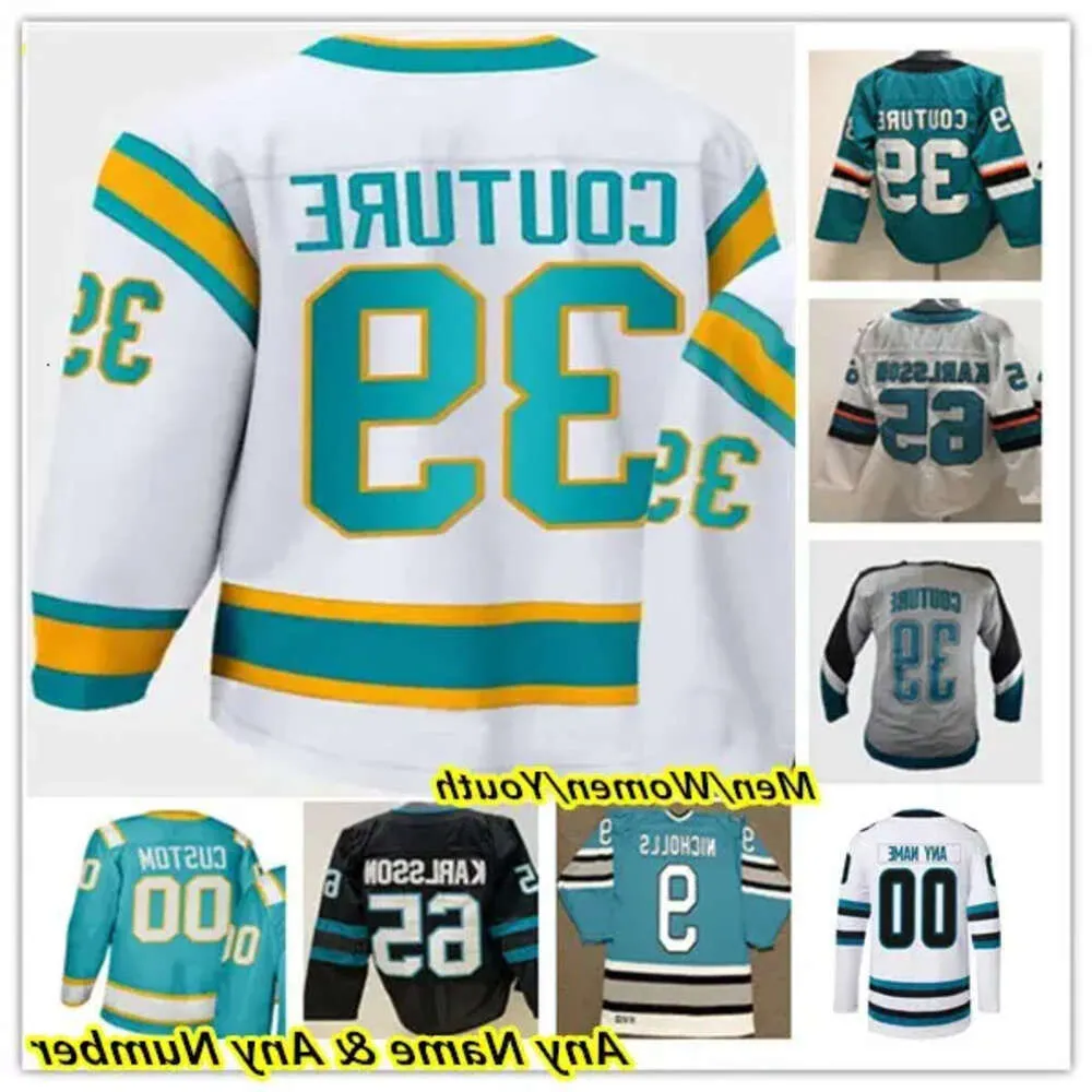 2024 Reverse Retro Hockey Trikots Erik Karlsson Luke Kunin Logan Couture Tomas Hertl Matt Benning Timo Meier Kevin Labanc Jaycob Megna Ma 34