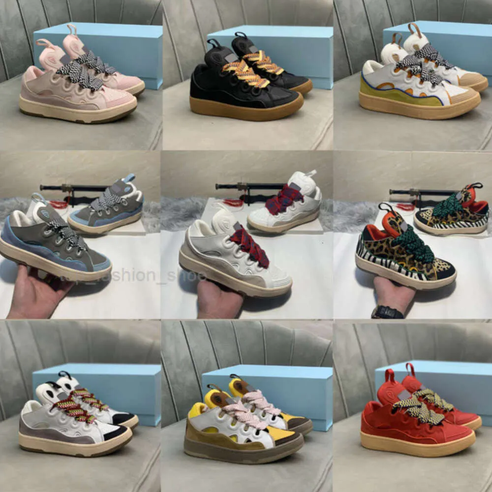 Luxuriöse Designer-Low-Top-Freizeitschuhe mit Bordsteinkante für Herren und Damen, geprägtes Wildleder, Gummi-Plattform-Loafer, atmungsaktive Sneakers aus Nappa-Kalbsleder, Größe 35–46