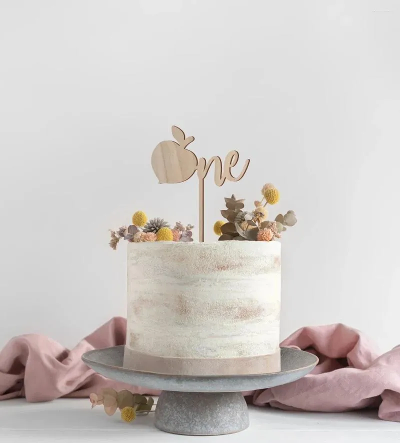 Forniture festive Topper per torta Peach One dolce come compleanno a tema per decorazioni per bambini, neonati e ragazze