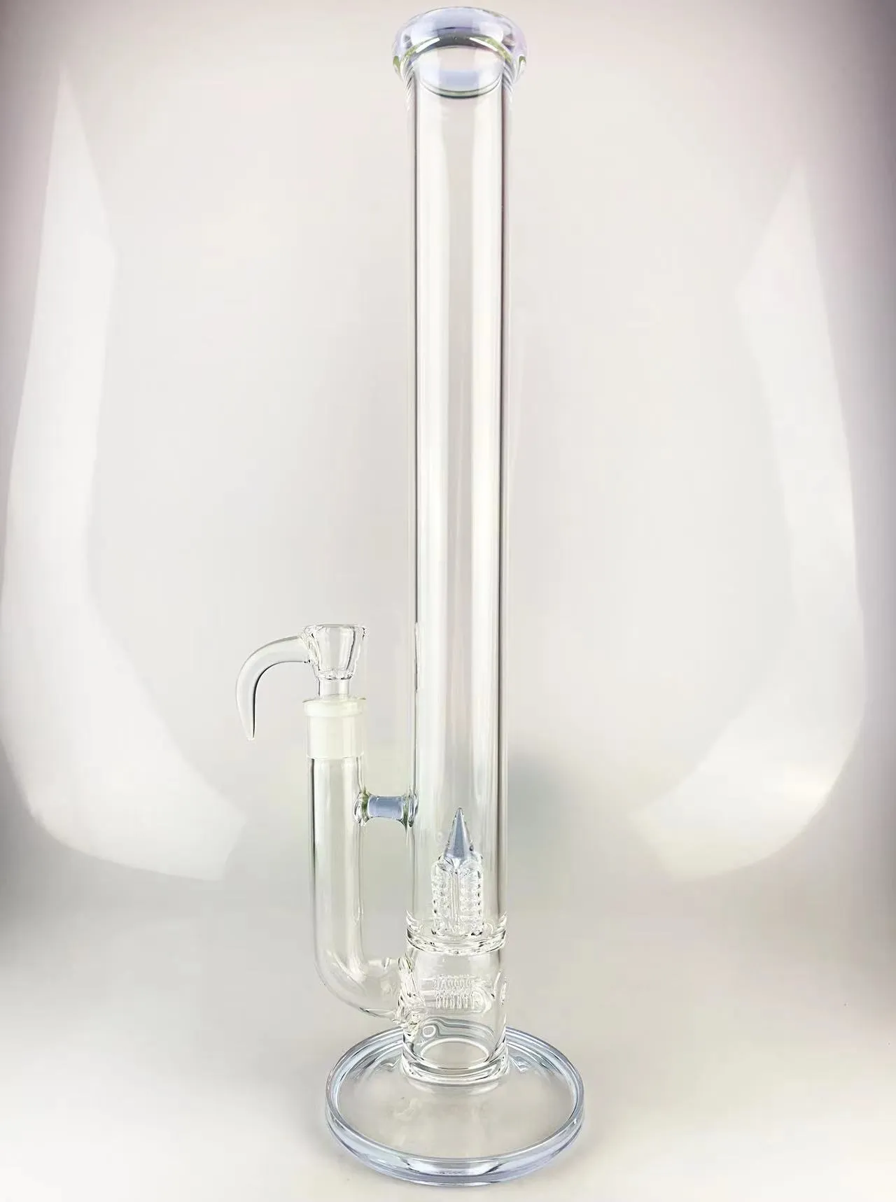 Bong de vidro para cachimbo de fumar 18 polegadas 18 mm detalhes articulados coloridos com roxo cfl 2 em linha lindamente projetado bem-vindo ao pedido