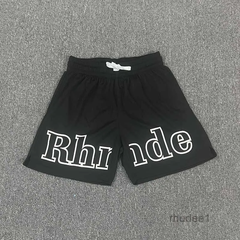 Rhude Shorts Designer Kurze Männer Hosen Sets Trainingsanzug Hosen Lockere und Bequeme Mode Beliebt Fußball Schnell Trocknend Tide Brief Repräsentieren für Mann Tuch C7OG