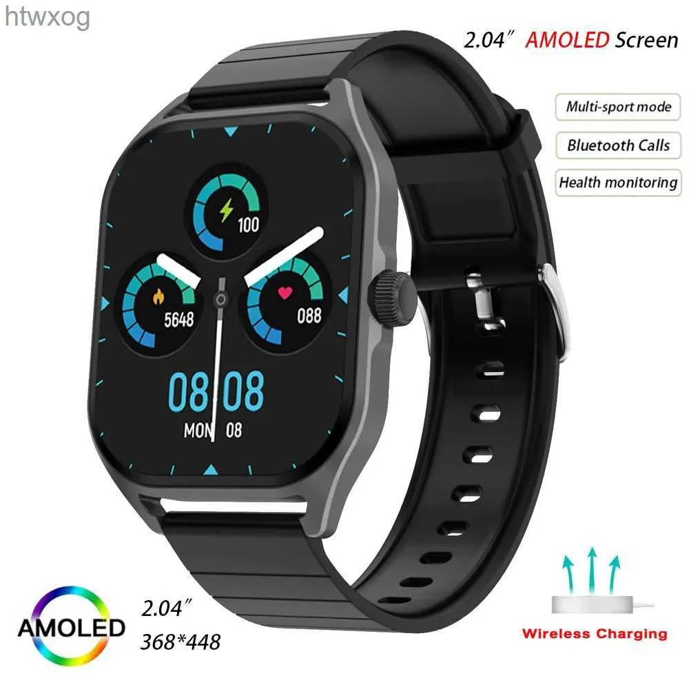 Montres connectées Écran AMOLED montres intelligentes DT99 montre intelligente hommes femmes Bluetooth appel voix étanche montres boussole montre-bracelet Smartband YQ240125