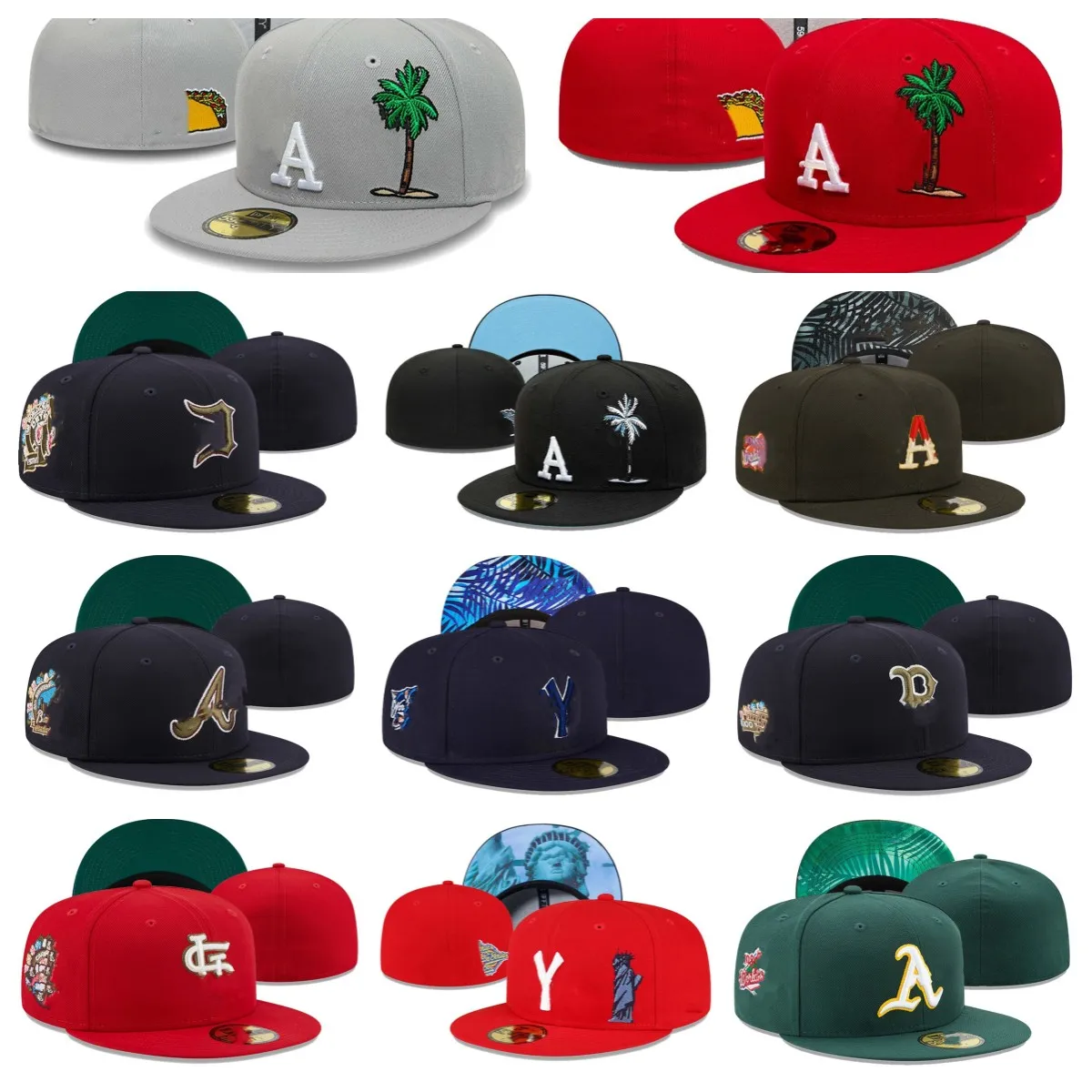 Designer-Mützen, Snapbacks, verstellbare Baseballkappen, alle Team-Logo-Buchstaben, flach, Outdoor-Sport, Stickerei, Casquette, geschlossene Beanies, Alo-Yoga-Mütze, Flex-Cap-Größen 7–8