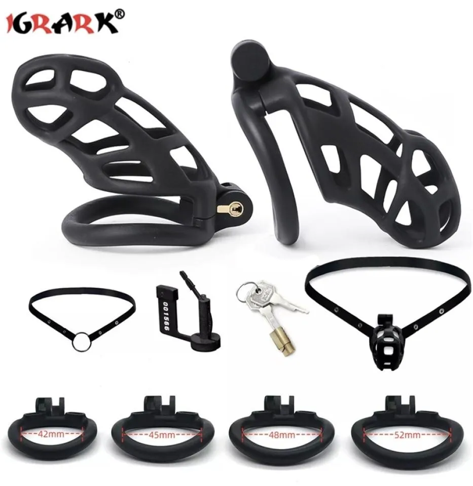 Dispositif coq Cage pénis anneau manchon érotique urétral serrure Bondage taille ceinture fétiche adulte jouets sexuels pour hommes 18 2207207481900