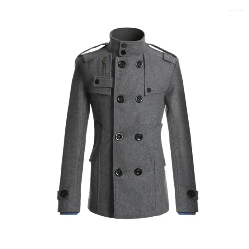 Jaquetas de caça mrmt 2024 marca casaco de lã masculino para masculino longo terno de lã blusão masculino casaco exterior wear homem jaqueta roupas