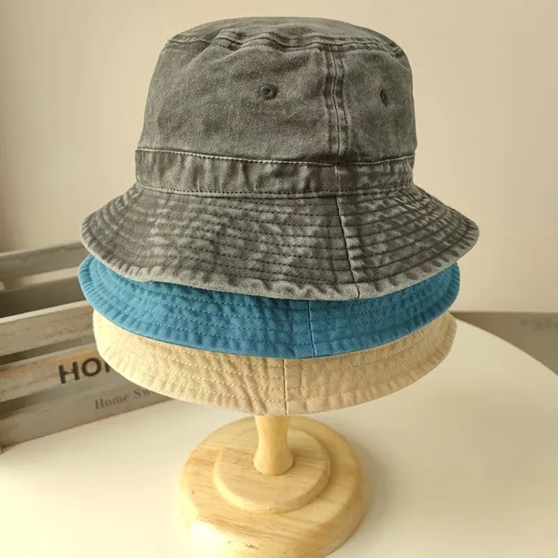 Big Head Plus Size Bucket Hat for Men Pure Cotton Panama Fisherman Korean Man Women 59cm 60cm 62cm 63cm 240125