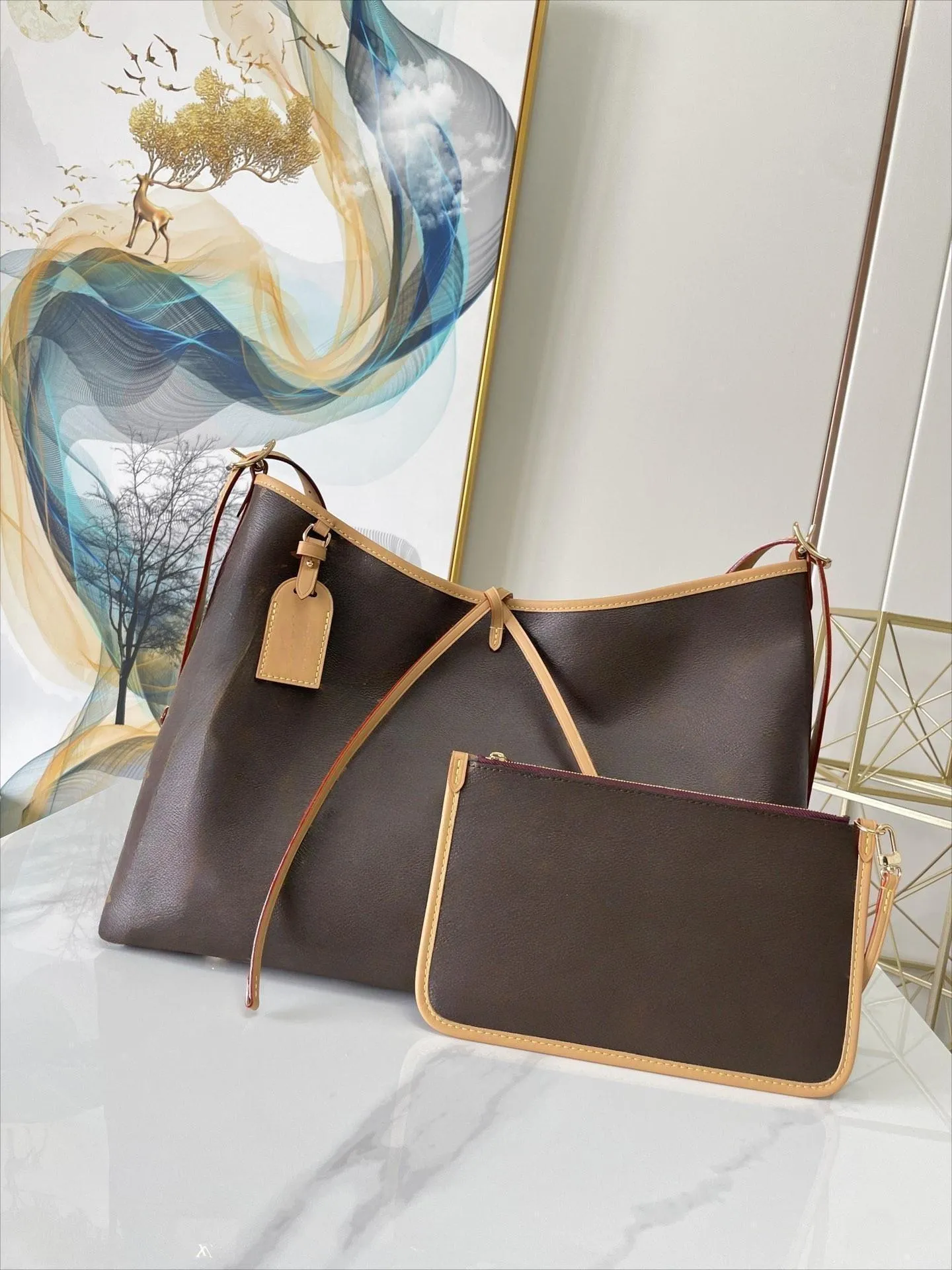 10A Fashion CARRYALL PM MM Женская дизайнерская сумка на плечо Съемная сумка на молнии Холщовая женская роскошная сумка Ретро сумка через плечо