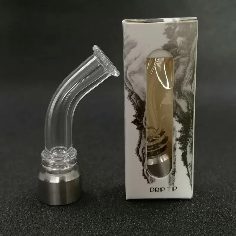 TFV18 Drip Tips Long Curved Glass & Stainless Steel... From  Superiorwholesale, $1.36