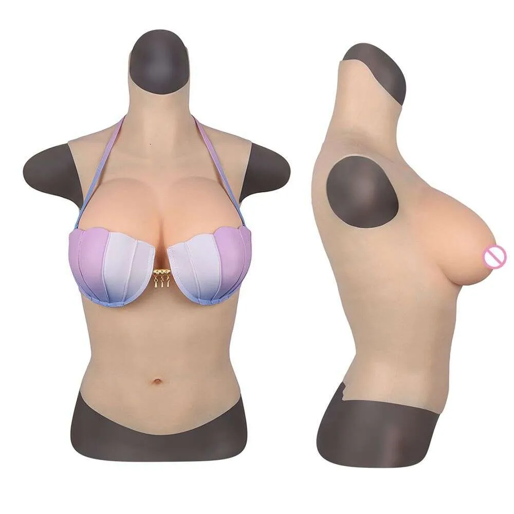 Costume Accessories False Breast Form Huge Fake Boobs Transvestite Cd Td Crossdreser Comfortable Super Soft Wearable Artificial Chest Man to Woman