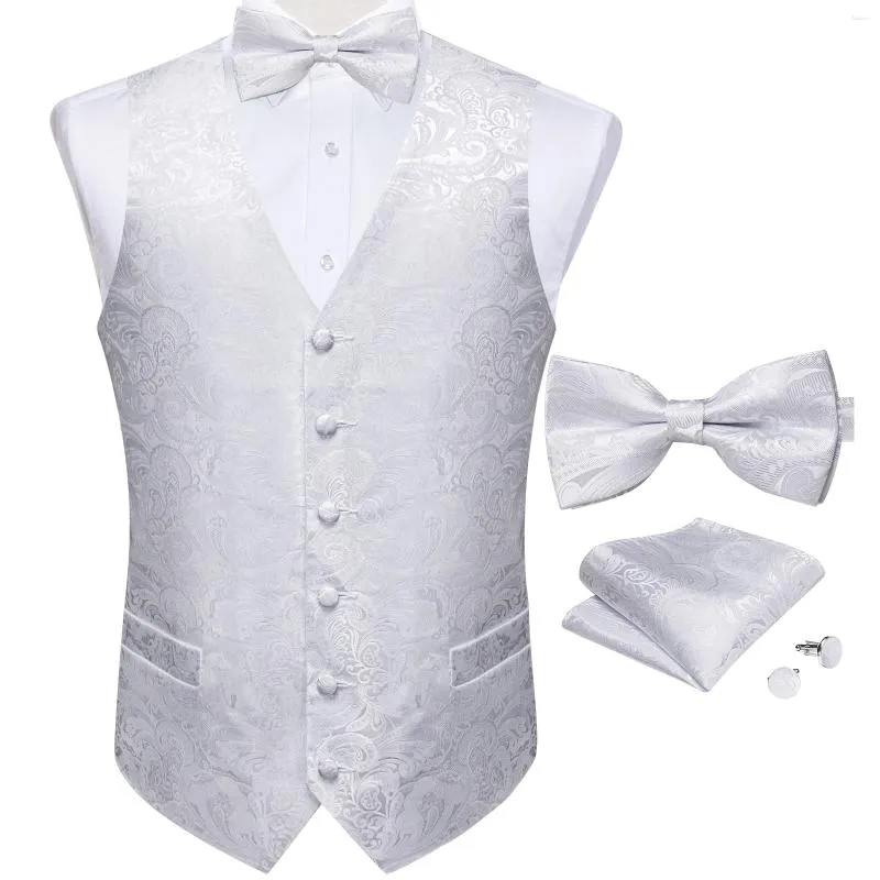 Gilet da uomo Abito Gilet Gilet da uomo Giacca formale da uomo Gilet Homme Abito da sposa di lusso Papillon Taschino Set DiBanGu