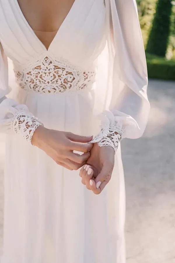 chinese dress ladies French Connection Ramona Lace Jersey Dress
