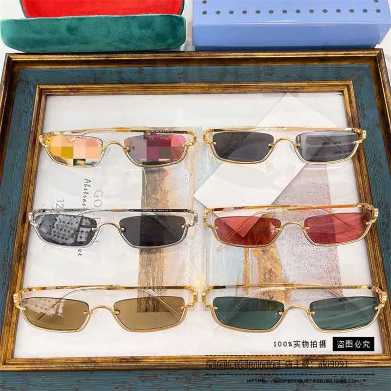 Solglasögon designer märke 23 ny g familj kvinnlig mode personlighet liten låda ni ins samma gg1278 x7i6