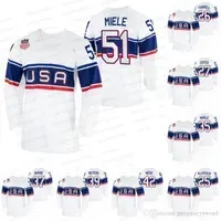 College wear USA 2022 Winter Hockey Jersey Andy Miele Aaron Ness Ben Meyers Nick Shore Pat Nagle Strauss Mann Drew Commesso Noah Cates Sean