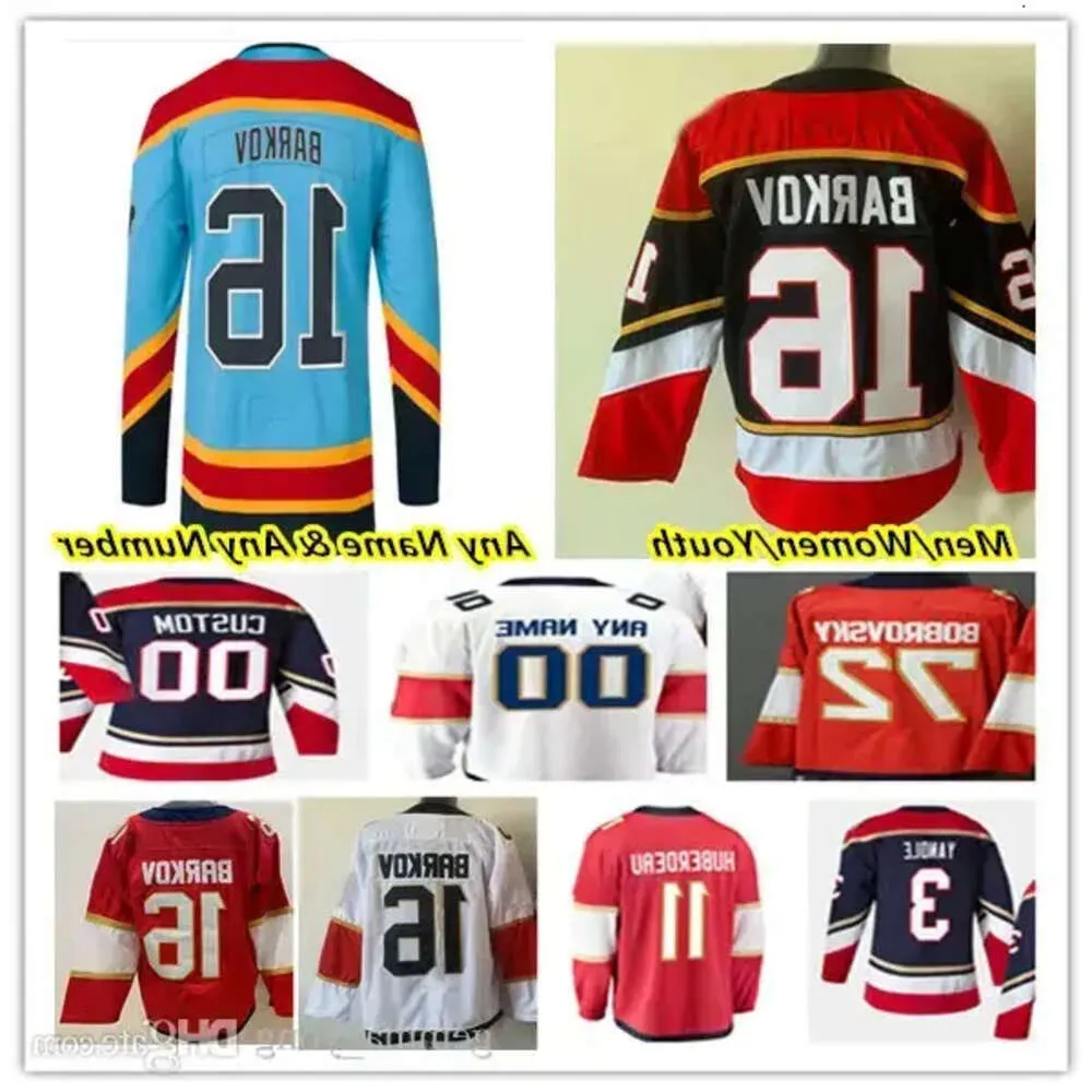 Florida Hockey Jersey Aleksander Barkov Matthew Tkachuk Siergei Bobrovsky Brandon Montour Carter Verhaeghe Aaron Ekblad Ryan Lomberg Reinhart 90