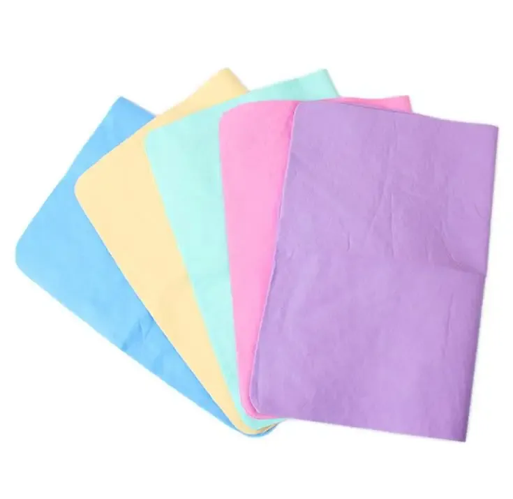 50pcs/lot 66x43cm Super Absorption Synthetic Deerskin Imitation buckskin PVA Chamois Cham Car Wash Towel Auto Clean Towel SN1025