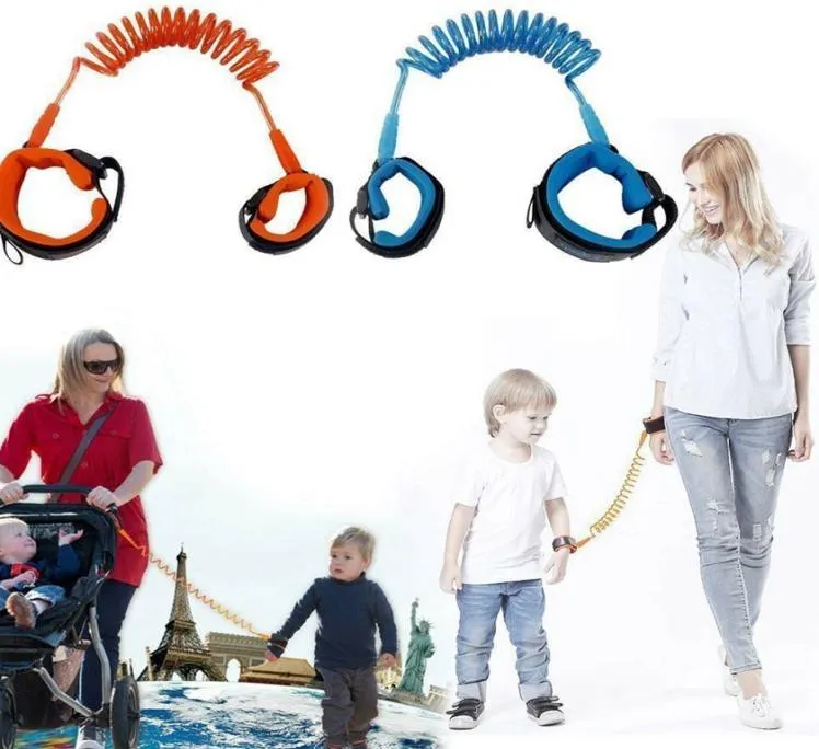 Anti Lost Band Kid Child Safety Harness Anti Lost Strap Wrist Leash Walking 15m outdoor parent baby leash Rope Wristband Belt LJJ4914228