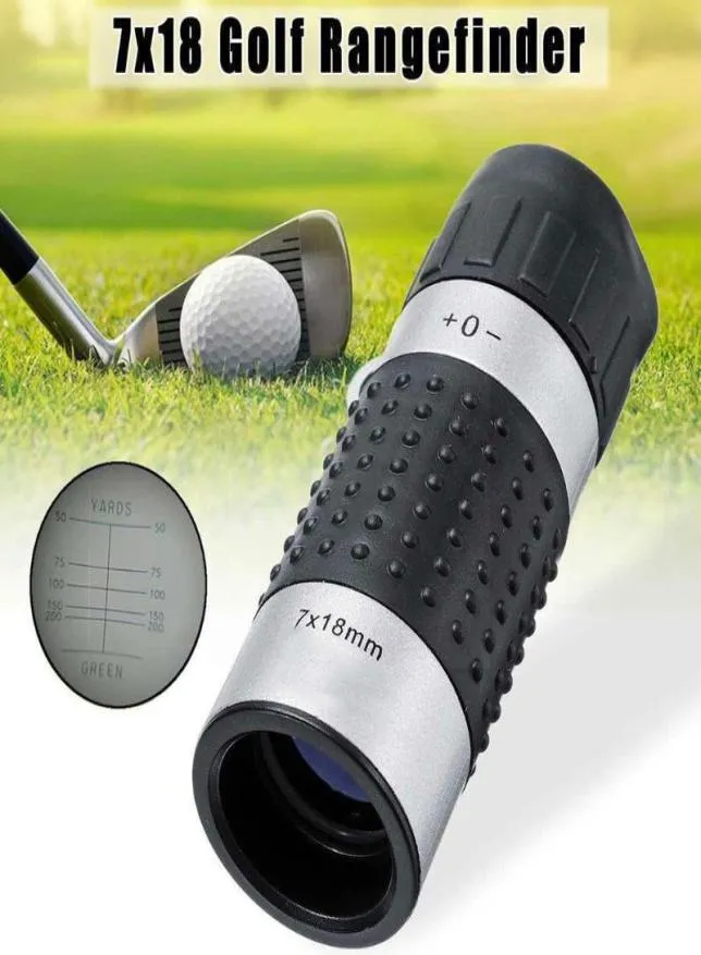 Golf Training Aids Telescópio Óptico Range Finder Scope Yards Medida Roleta Medidor Rangefinder Distância Ao Ar Livre Monocular E8b97111133