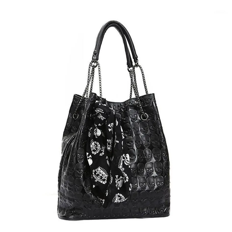 Umhängetaschen Ocardian Handtaschen für Frauen 2021 Große Modebag Schädelkette Lady Tote Dropship M261212K