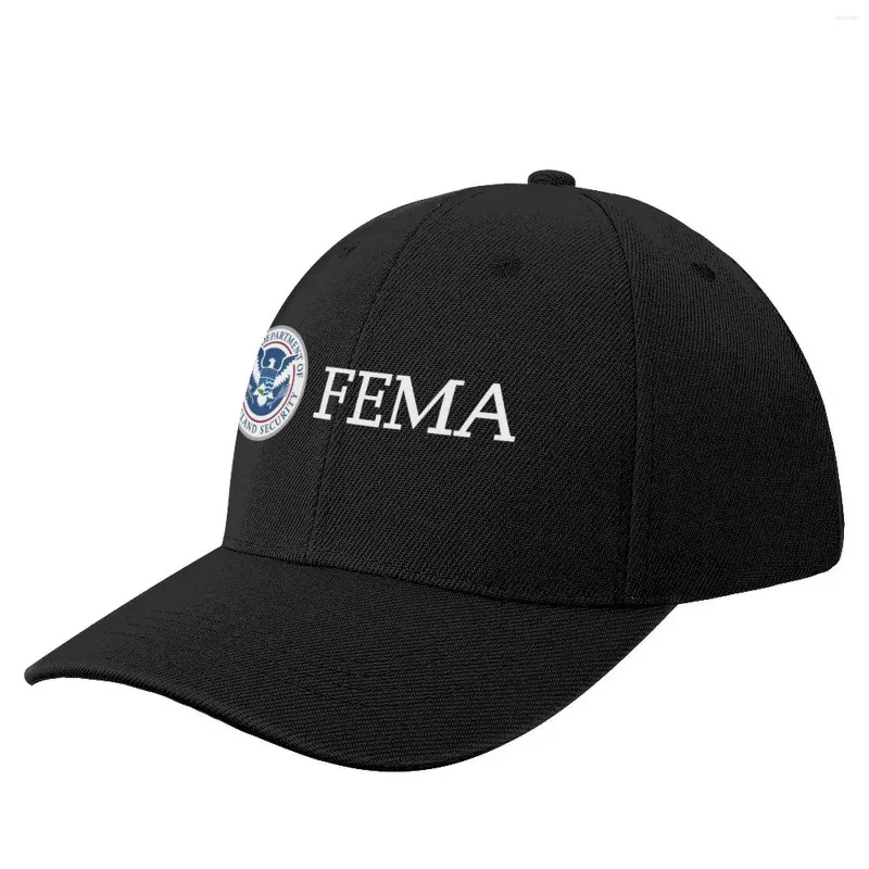 Ball Caps FEMA Emergency Management Agency Logo Baseball Cap Black Summer Hat Hats Kobieta mężczyzn
