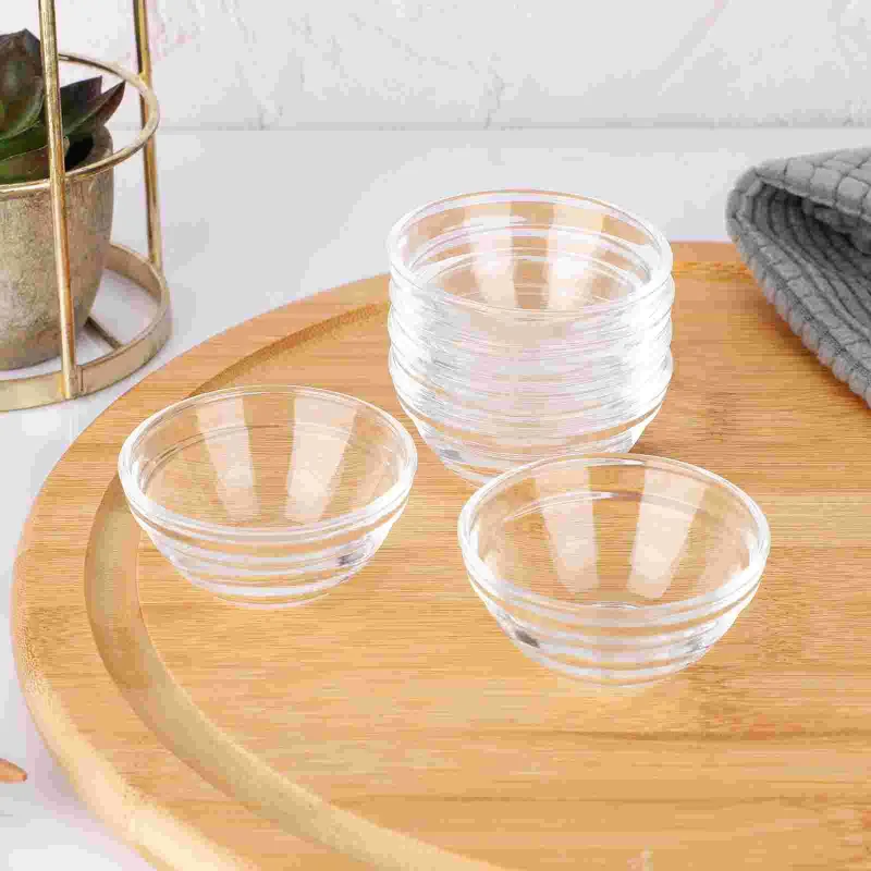 Dinnerware Sets 6 Pcs Glass Dessert Bowls Bozai Cake For Kitchen Pudding Tiny Jelly Cups Mini Prep