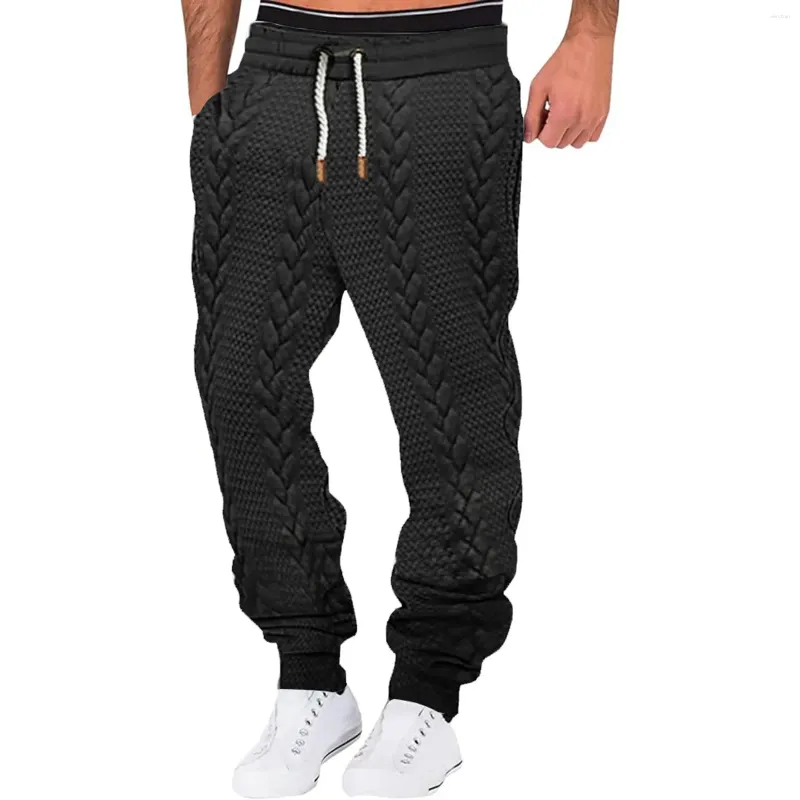 Herrenhose, Herren-Sport-Jogginghose, Trainingsanzug, lockere Passform, Fitnessstudio, Training, Jogger, Bodybuilding-Hose, lässig, Kordelzug, Übergröße, Overalls