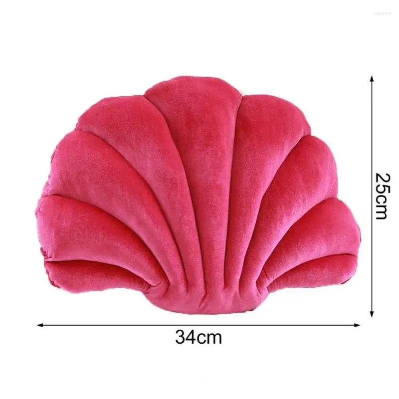 Pillow Attractive Sofa Breathable Non-shedding Anti-fade Shell Shape Throw Doll Plush Po Prop