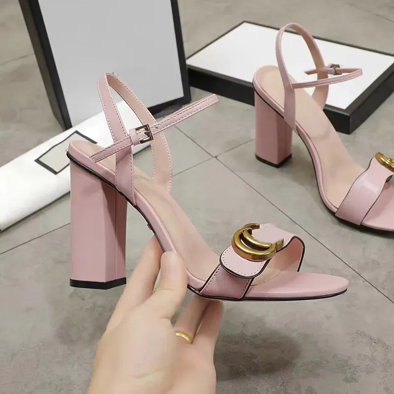 famous designer heels sandals luxury slides for women Leather Party platform wedges flats sandal