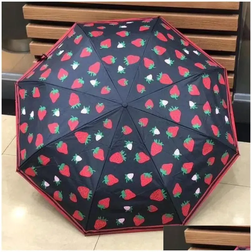 designers brand uv protection umbrellas fashion full automatic folding luxury rainy umbrella women men outdoor travel sunshade