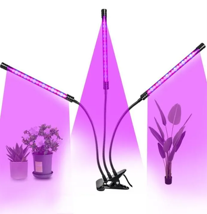 5V USB LED RORNE światło Pełne spektrum LED Dimmable Clipon Fitolampy Timer Timer Lampa dla roślin Kwiaty Kwiaty wewnętrzne pudełko namiotowe FI5692194
