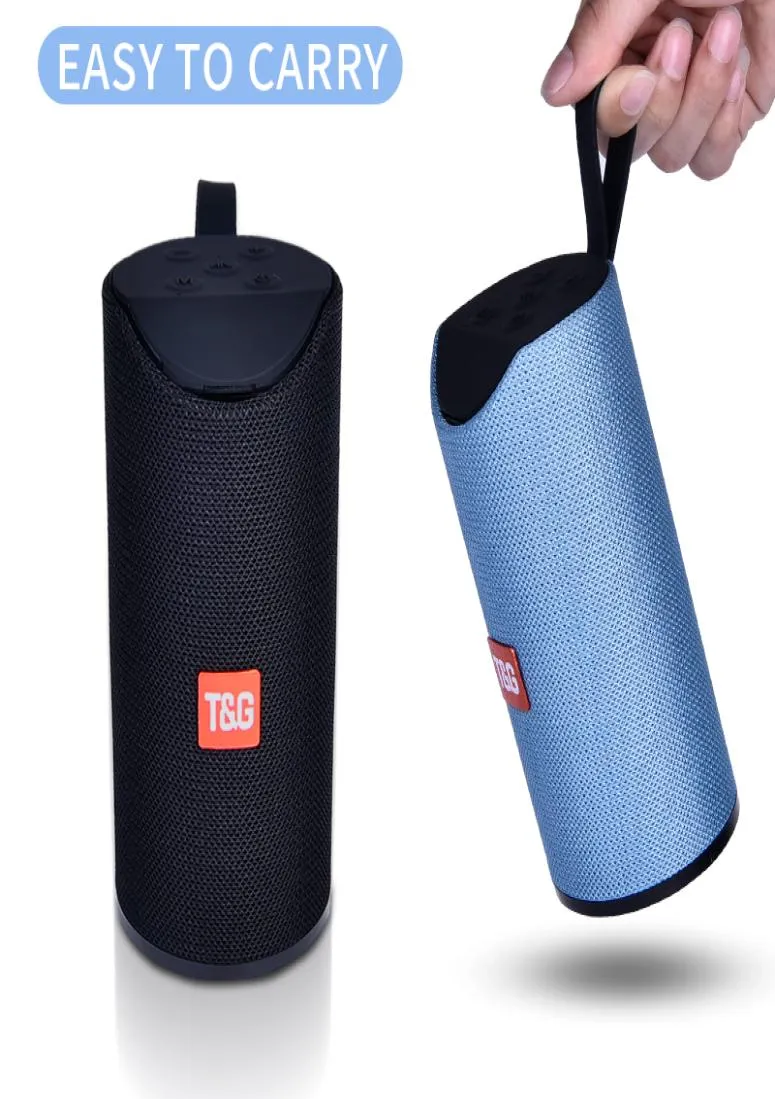 TG Bluetooth Speaker Portable Outdoor Loudspeaker Wireless Mini Column 3D 10W Stereo Music Surround Support FM TFCard Bass Box9722455